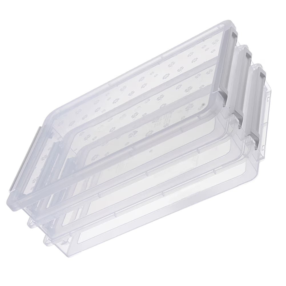 2pcs Multilayers Transparent Storage Box Clear Plastic Document Paper Filling Case – Clear-View Organization with Functional, Easy-Use Details