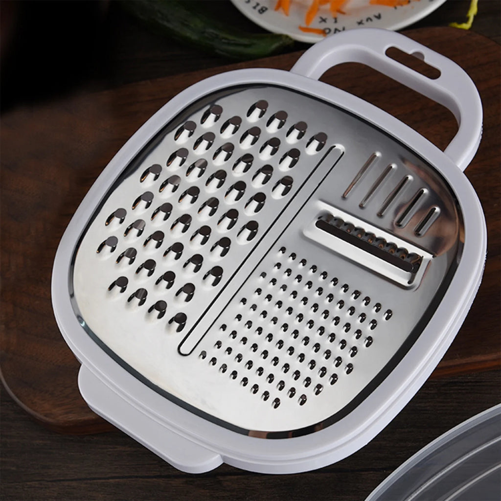 Grater Well-crafted Handheld Cheese Grater - Cheese Grater With Soft Handle - Grater For Kitchen Spices Ginger - Stainless Steel Cheese Shredder - Lemon Zester To Kitchen Gadgets Clearance – Convenient Carry Handles with Functional, Easy-Use Details