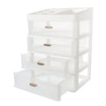 Skincare Desktop Storage Box 32.00X23.00X17.00CM White – Practical Home Organization with Functional, Easy-Use Details