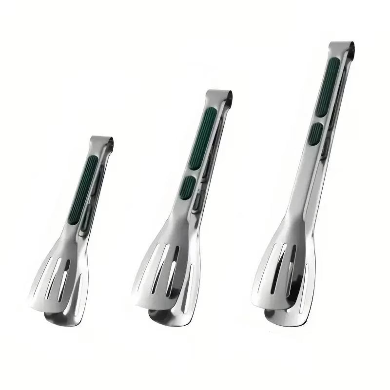 3 Pcs Stainless Steel Food Clips and Barbecue ForksSmallMediumLarge Three Size SetHigh Quality StructureMeat Salad Bread GrippersEssential Camping Kitchen Tools for Outdoor Tr – Durable Stainless Steel Construction with Functional, Easy-Use Details
