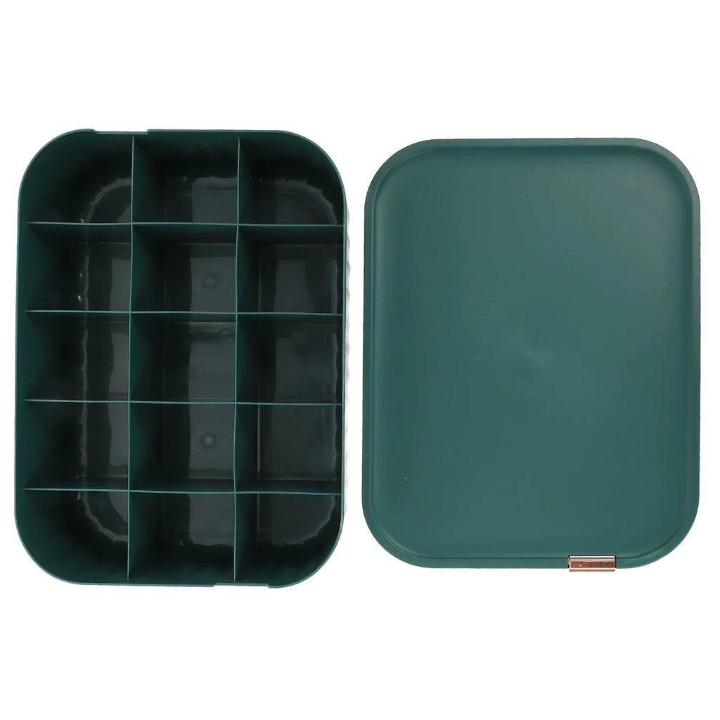 Organizer Bin Storage Box Underwear Drawer Storage Baby 30X23.5X8CM Green – Convenient Family Mealtime Use with Functional, Easy-Use Details
