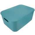 Extra Large with Lid Easy to Hold Storage Bin Office Box – Secure Lid Design with Functional, Easy-Use Details