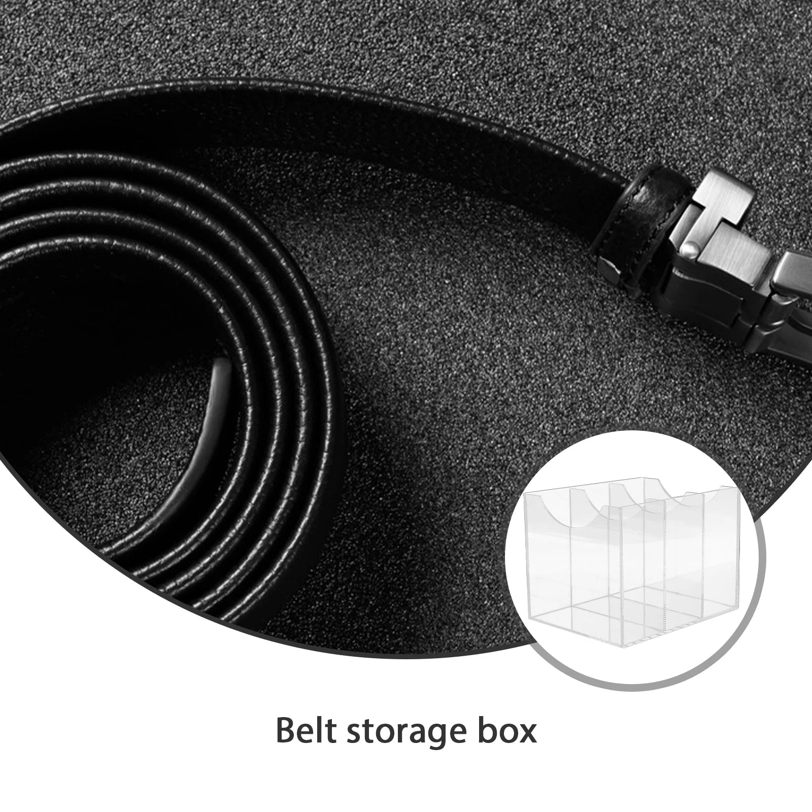 Belt Storage Box Drawer Turntable Rack Belts Display Cabinet Transparent – Clear-View Organization with Functional, Easy-Use Details