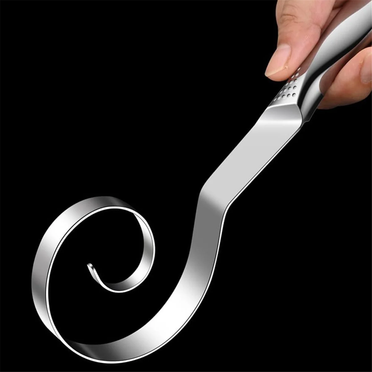 Unbranded Danish Stainless Steel Seamless Dough Whisk for Bread Pastry Cake Baking – Durable Stainless Steel Construction with Functional, Easy-Use Details