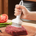Meat Tenderizer Needle Stainless Steel Prongs Food Grade 5.5x5.5x17cm White – Durable Stainless Steel Construction with Functional, Easy-Use Details