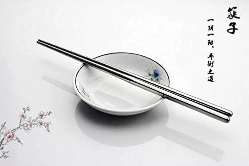 Stainless Steel Chopsticks Metal Reusable Dining Chopsticks 10 Pairs$$Home Decor Kitchen & Other – Durable Stainless Steel Construction with Functional, Easy-Use Details