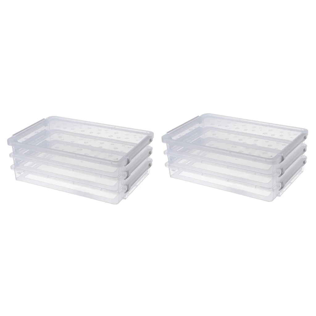 2pcs Multilayers Transparent Storage Box Clear Plastic Document Paper Filling Case – Clear-View Organization with Functional, Easy-Use Details