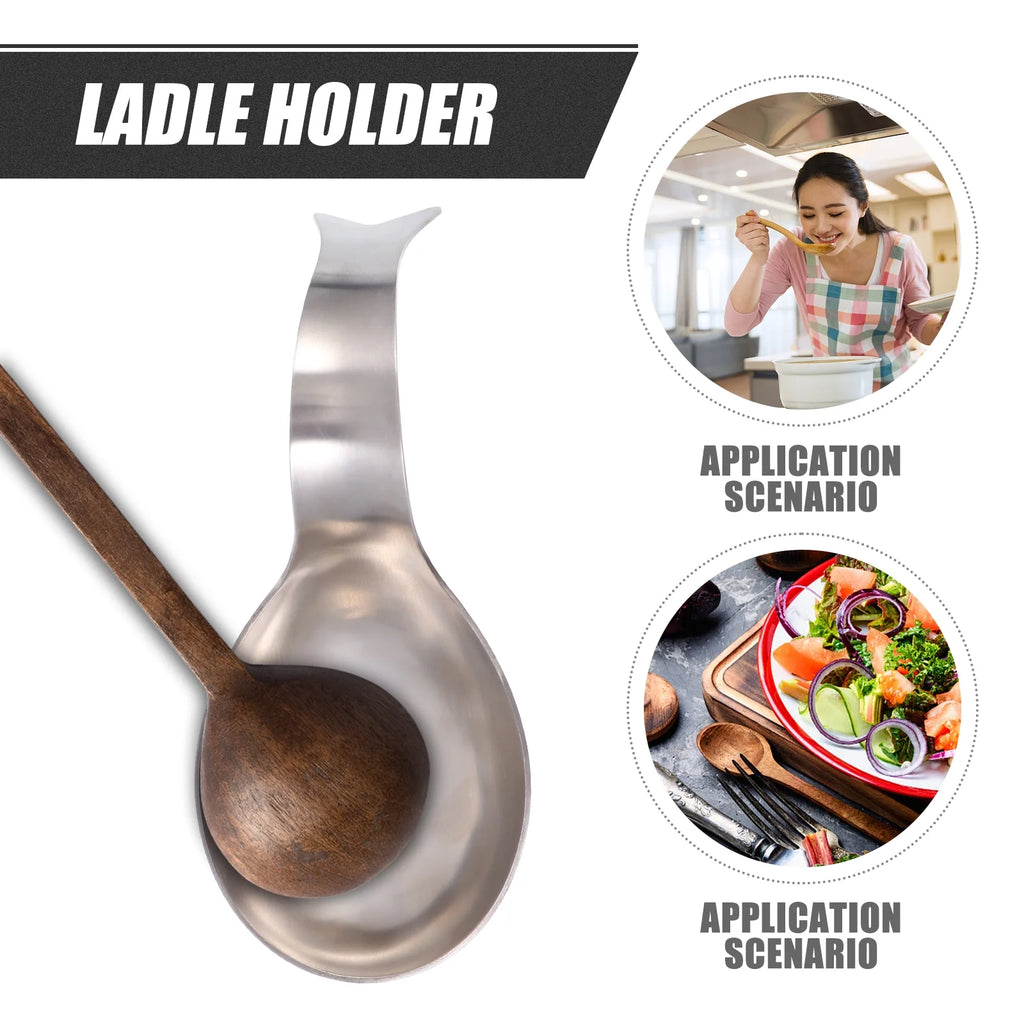 unbrandedStainless Steel Spoon Rest Pots for Kitchen Utensil Holder Stand – Balanced Everyday Tableware with Functional, Easy-Use Details