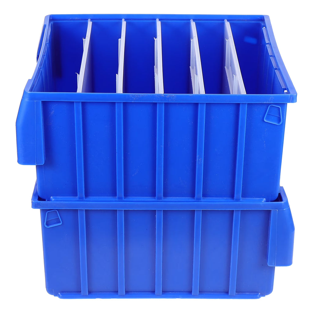 Parts Box Screw Partitions Design Blue Storage Container – Compartmented Organization with Functional, Easy-Use Details
