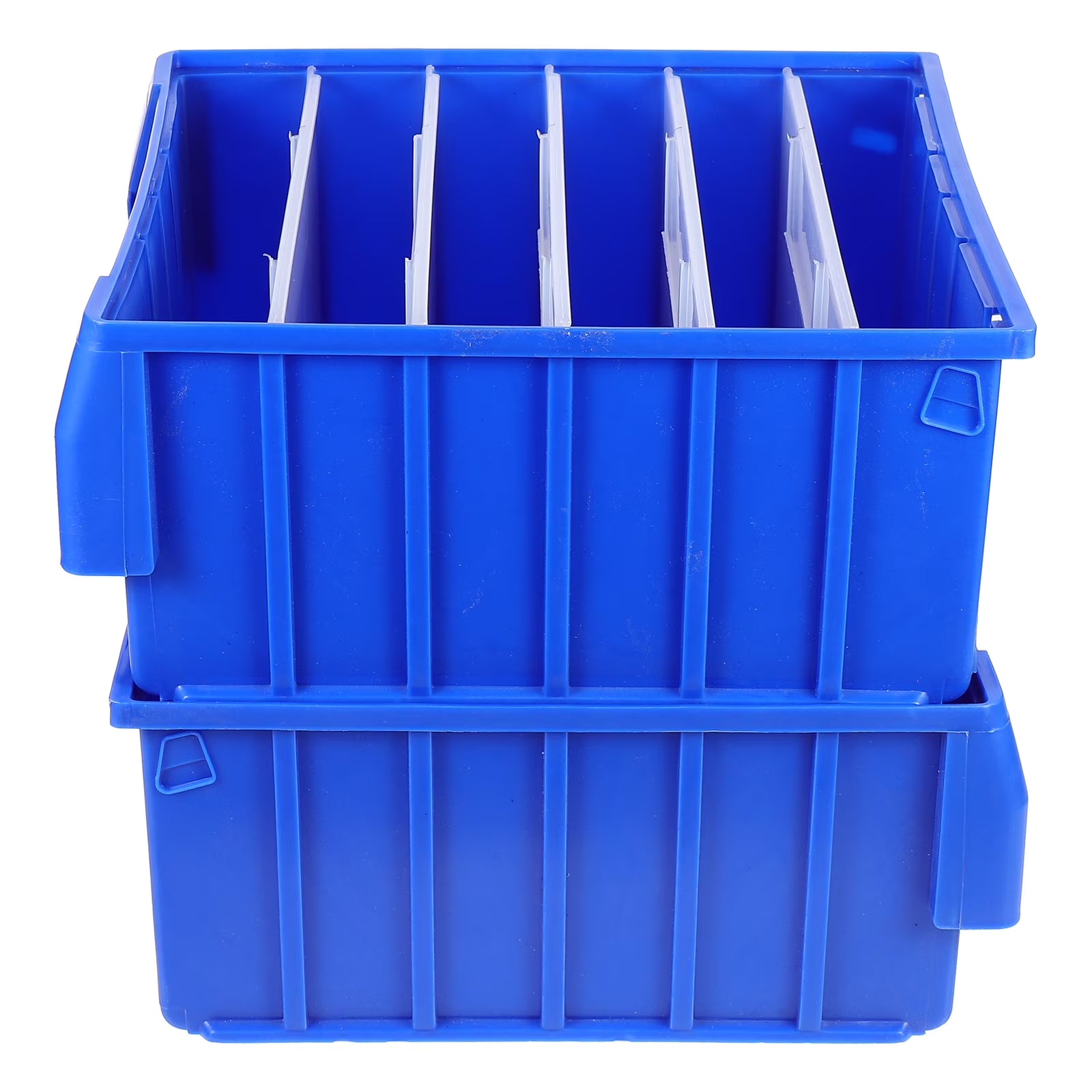 Parts Box Screw Partitions Design Blue Storage Container – Compartmented Organization with Functional, Easy-Use Details