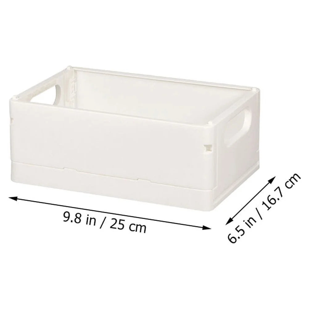 3pcsStorage Basket Collapsible Box Desktop Organizer Multi-purpose Storage Organizer – Foldable Space-Saving Design with Functional, Easy-Use Details