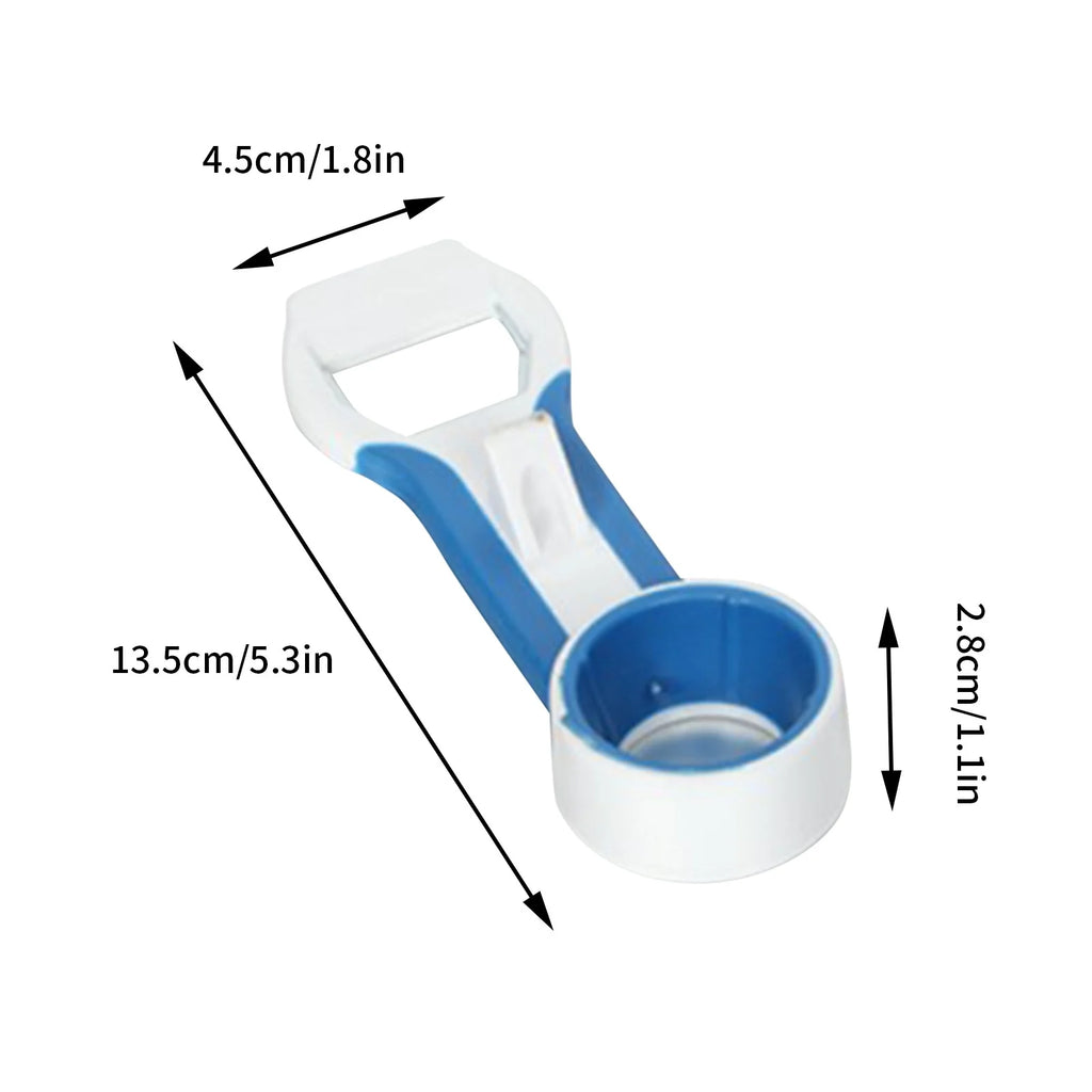Hiroekza Jar Opener 4-in-1 Grip Bottle Opener Jar Opener - Easily Opens Twists Caps Bottle Caps Canning Lids And Can Tabs Kitchen Gadgets Clearance – Convenient Drink Preparation with Functional, Easy-Use Details