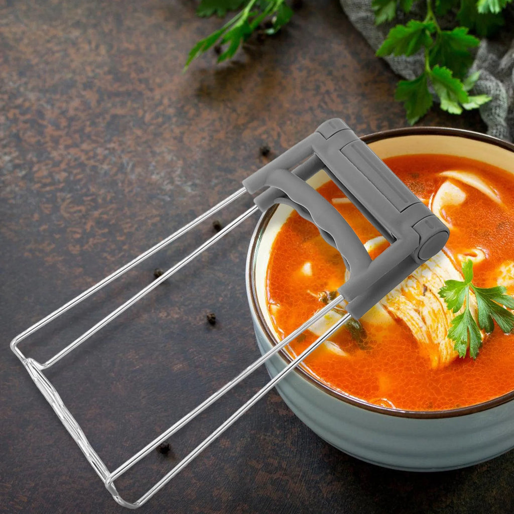 unbrandedKitchen Retriever Tongs Stainless Steel Plate Bowls Gripper Grey – Durable Stainless Steel Construction with Functional, Easy-Use Details