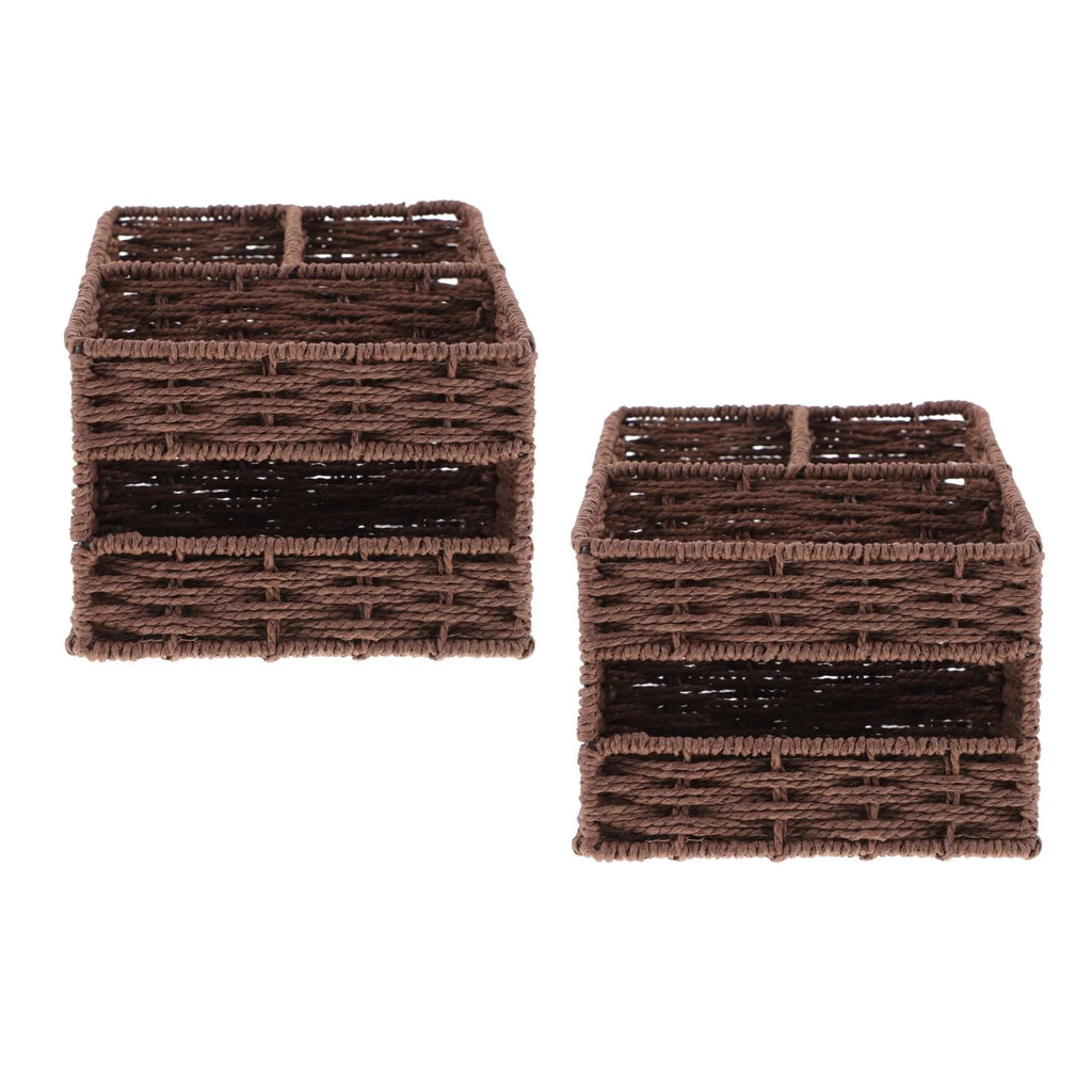 2pcs Desktop Storage Container Home Office Storage Box Sundries Small Items Organizer – Practical Home Organization with Functional, Easy-Use Details
