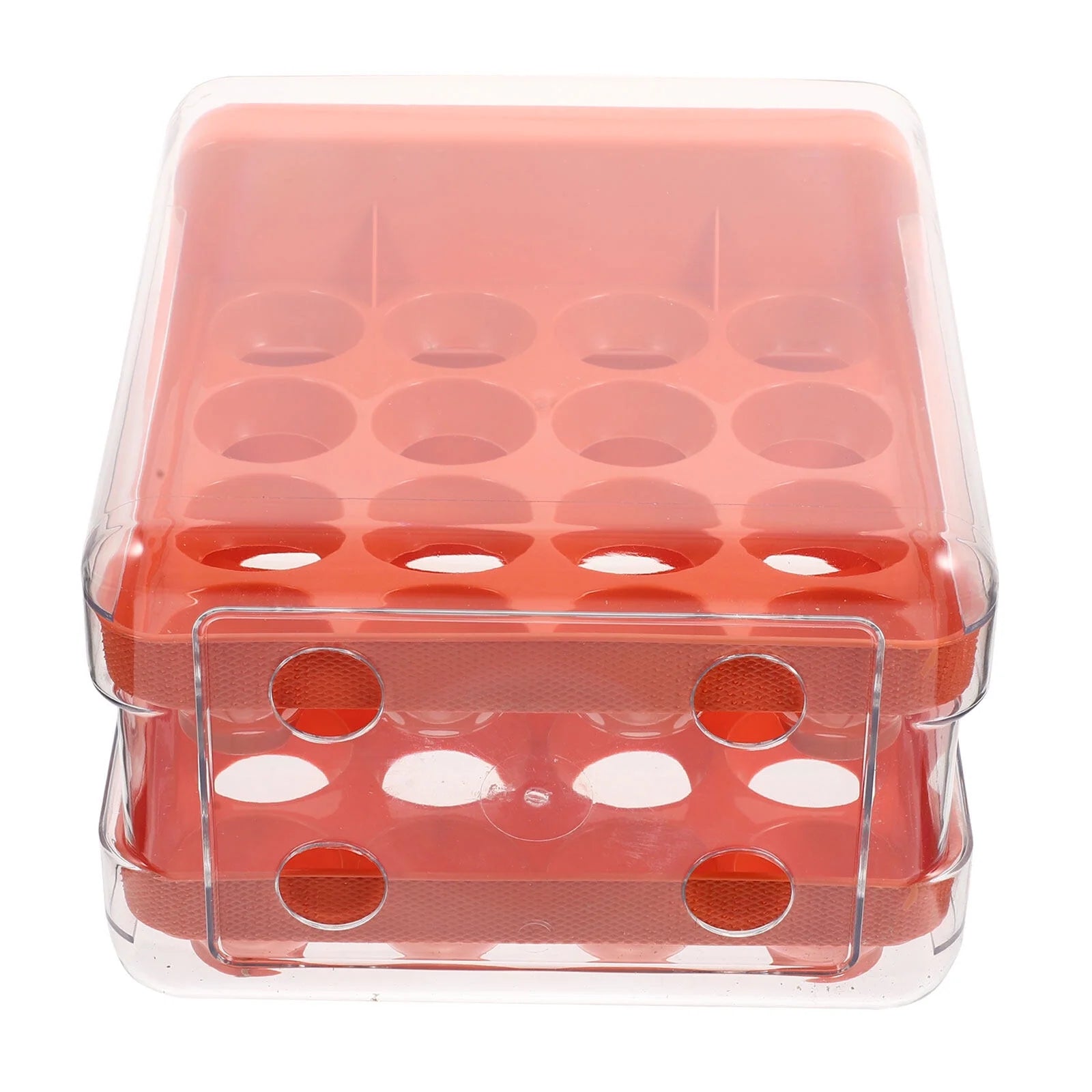 Holder Decor Egg Storage Box Egg Storage Shelf 21.5x22.5x14cm Orange – Practical Home Organization with Functional, Easy-Use Details