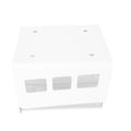 Double Storage Box Desktop Boxes Bins Table Shelf Office White – Everyday Household Format with Functional, Easy-Use Details