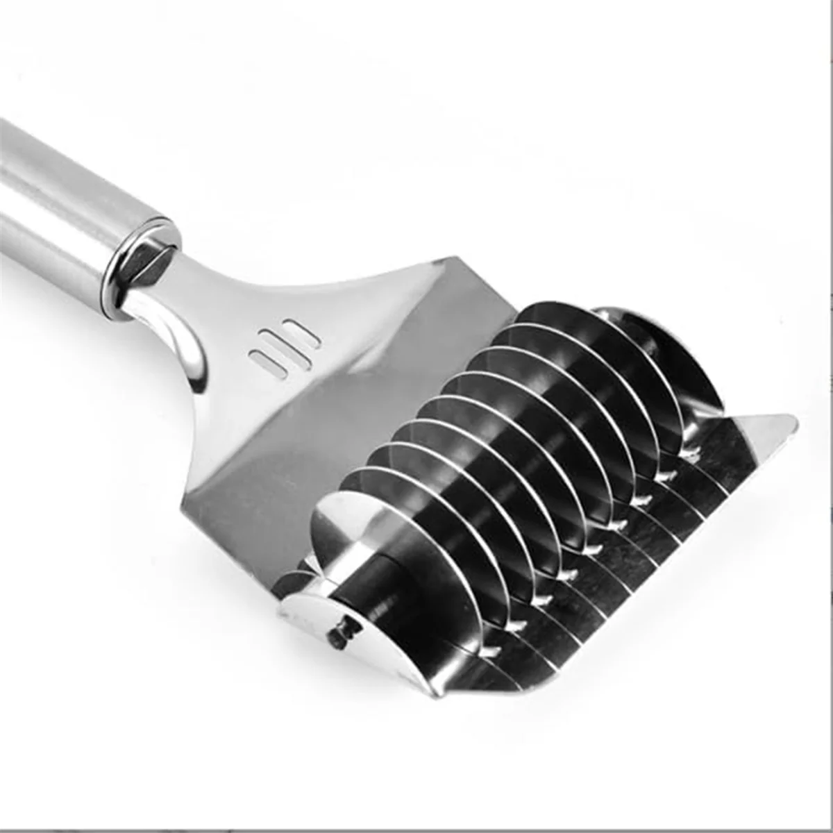 High Grade Stainless Steel Noodle Lattice Roller Dough Cutter for Kitchen Cooking Tools – Durable Stainless Steel Construction with Functional, Easy-Use Details
