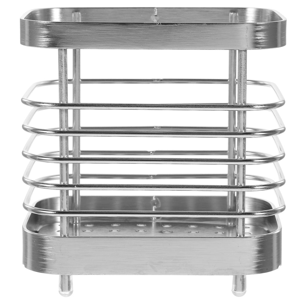 unbranded 2pcs Stainless Steel Cutlery Holder Kitchen Worktop Spoon Stand Space-saving Kitchen Utensil Holder – Durable Stainless Steel Construction with Functional, Easy-Use Details