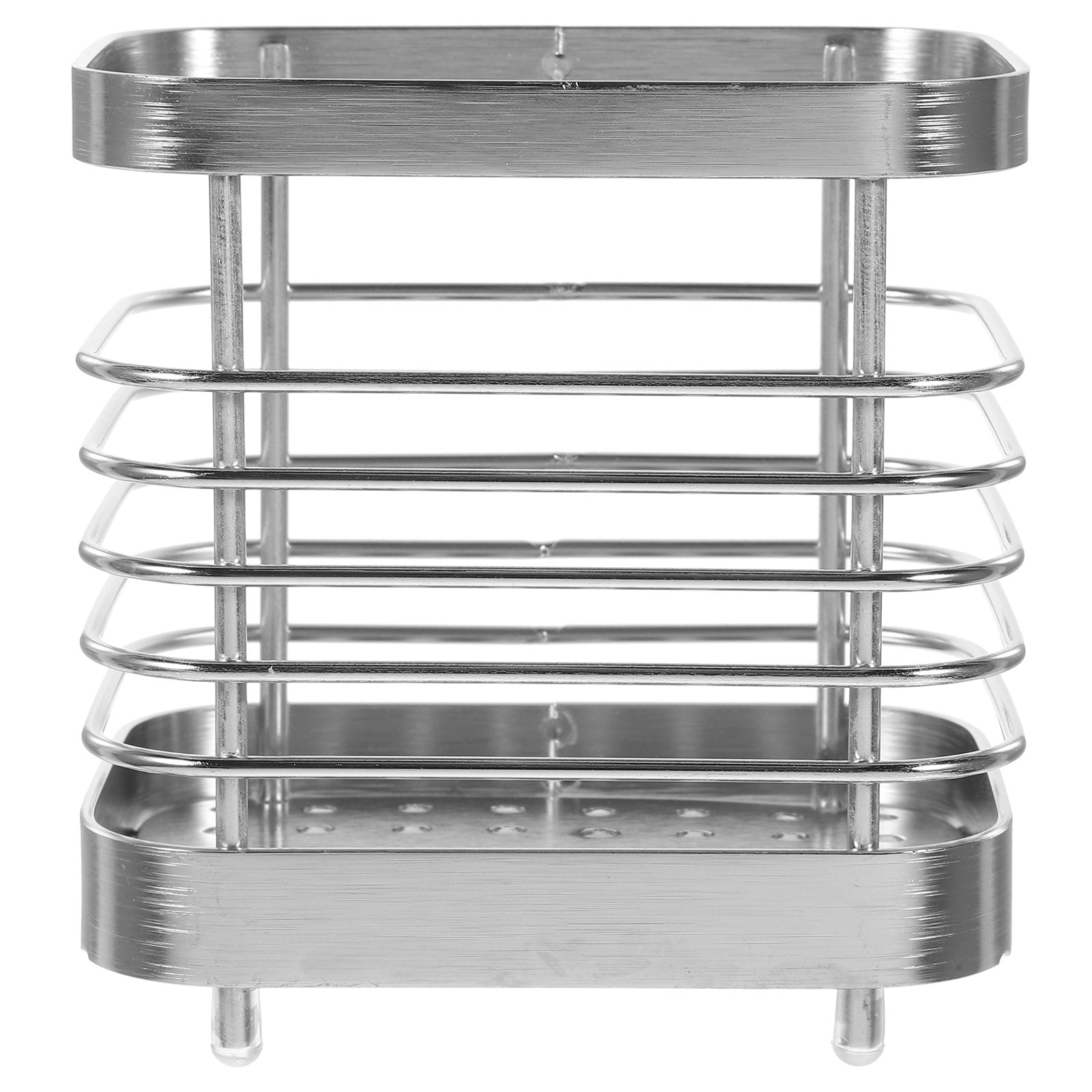 unbranded 2pcs Stainless Steel Cutlery Holder Kitchen Worktop Spoon Stand Space-saving Kitchen Utensil Holder – Durable Stainless Steel Construction with Functional, Easy-Use Details
