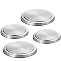 4Pcs Stainless Steel Hob Covers Stove Plate Top Cooker Protector Kit Set Utensils 17/21CM Kitchen Accessories – Durable Stainless Steel Construction with Functional, Easy-Use Details
