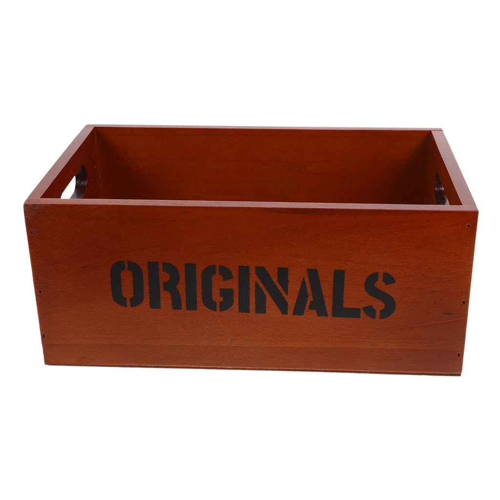 Monitor Stand Cube Storage Wooden Storage Box Office 26.00X16.00X11.00CM Brown – Natural-Look Construction with Functional, Easy-Use Details