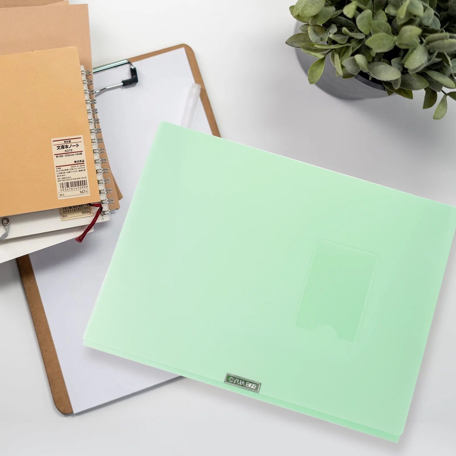 A4 File Box Photo Storage Boxes Organizer Folder Office Light Green – Practical Home Organization with Functional, Easy-Use Details