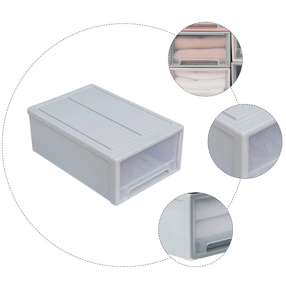 3pcs Drawer Clothes Storage Box Closet Storage Organizer Holder Box for Children Kids RoomNursery Playroom Blue – Multiroom Organization Format with Functional, Easy-Use Details