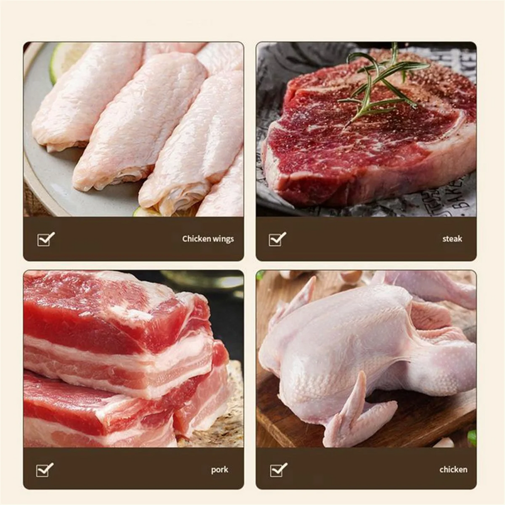 Meat Tenderizer Needle Stainless Steel Prongs Food Grade 5.5x5.5x17cm White – Durable Stainless Steel Construction with Functional, Easy-Use Details