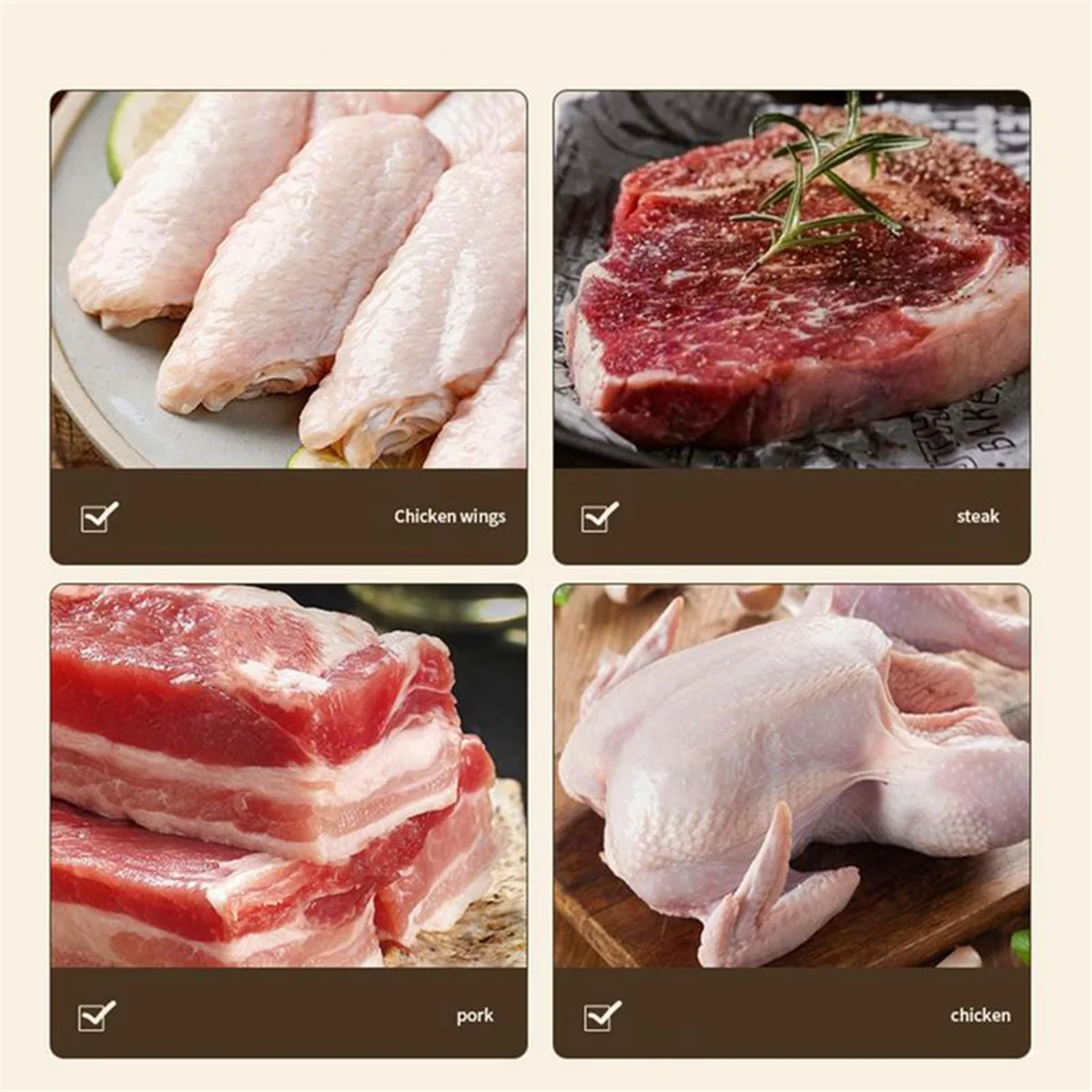 Meat Tenderizer Needle Stainless Steel Prongs Food Grade 5.5x5.5x17cm White – Durable Stainless Steel Construction with Functional, Easy-Use Details