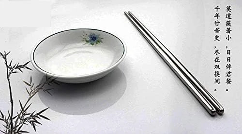 Stainless Steel Chopsticks Metal Reusable Dining Chopsticks 10 Pairs$$Home Decor Kitchen & Other – Durable Stainless Steel Construction with Functional, Easy-Use Details