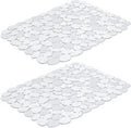 Bligli Pebble Sink Mat 2-Pack - PVC Kitchen Protector for Stainless Steel/Ceramic Dish Drying Mat for Dishes 15.7" x 11.8" Bling Clear – Clear-View Organization with Functional, Easy-Use Details