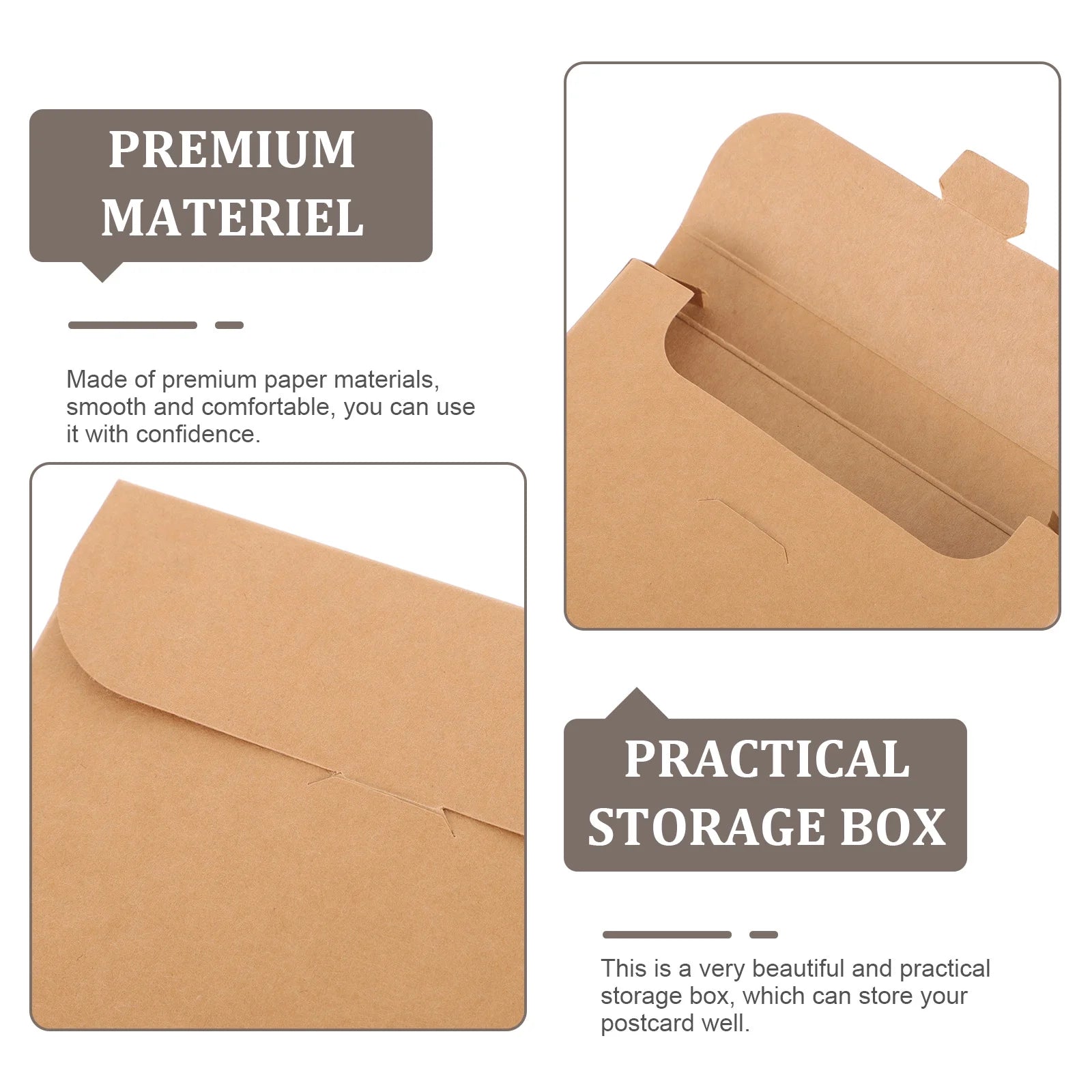 20 Boxes Storage Bins Postcard Organizer Packaging – Practical Home Organization with Functional, Easy-Use Details