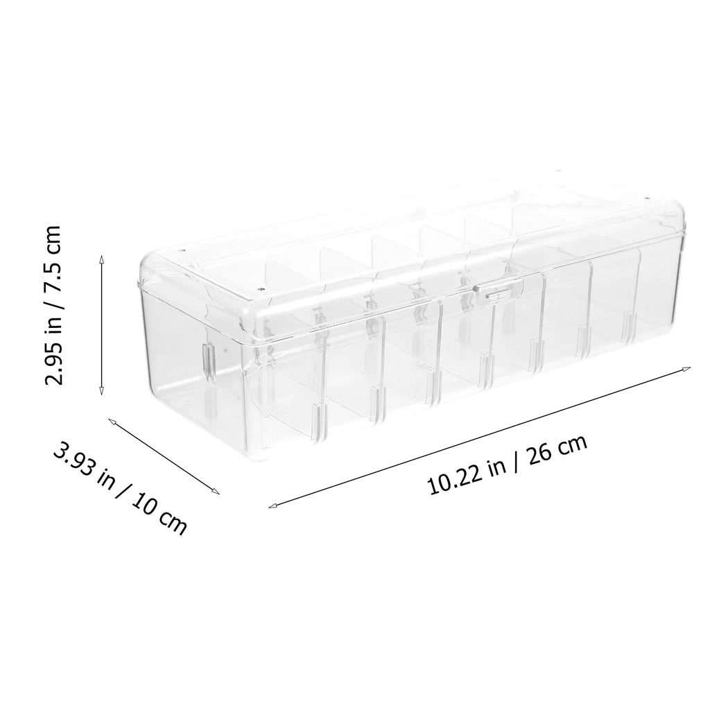 Card Game Business Cards Card Storage Box Travel 26X10X7.5CM Transparent – Clear-View Organization with Functional, Easy-Use Details