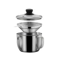 Stainless Steel Fat Separator 1L/4 Cup Gravy Grease with Strainer and Glass Lid Soup Oil Cup – Durable Stainless Steel Construction with Functional, Easy-Use Details
