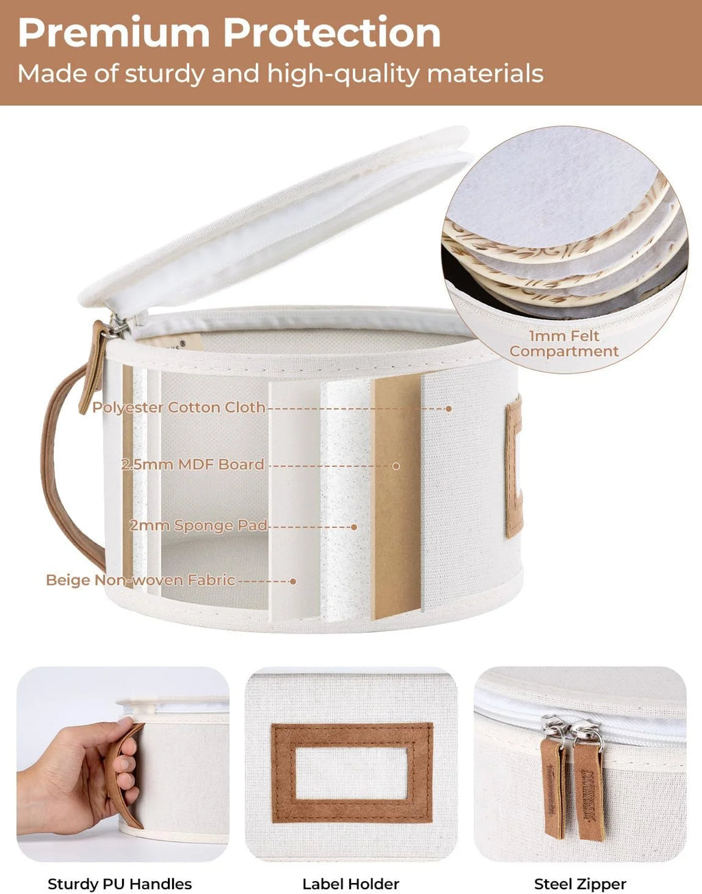 China Storage Containers 5 Pack Beige – Convenient Multi-Piece Set with Functional, Easy-Use Details