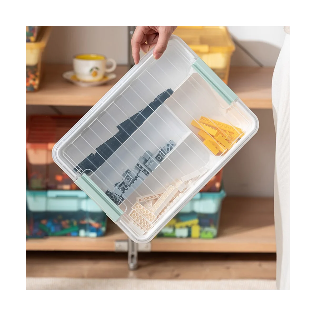 Plastic Stackable Storage Container Bin Box Tote with Lid for Home – Stackable Organization with Functional, Easy-Use Details