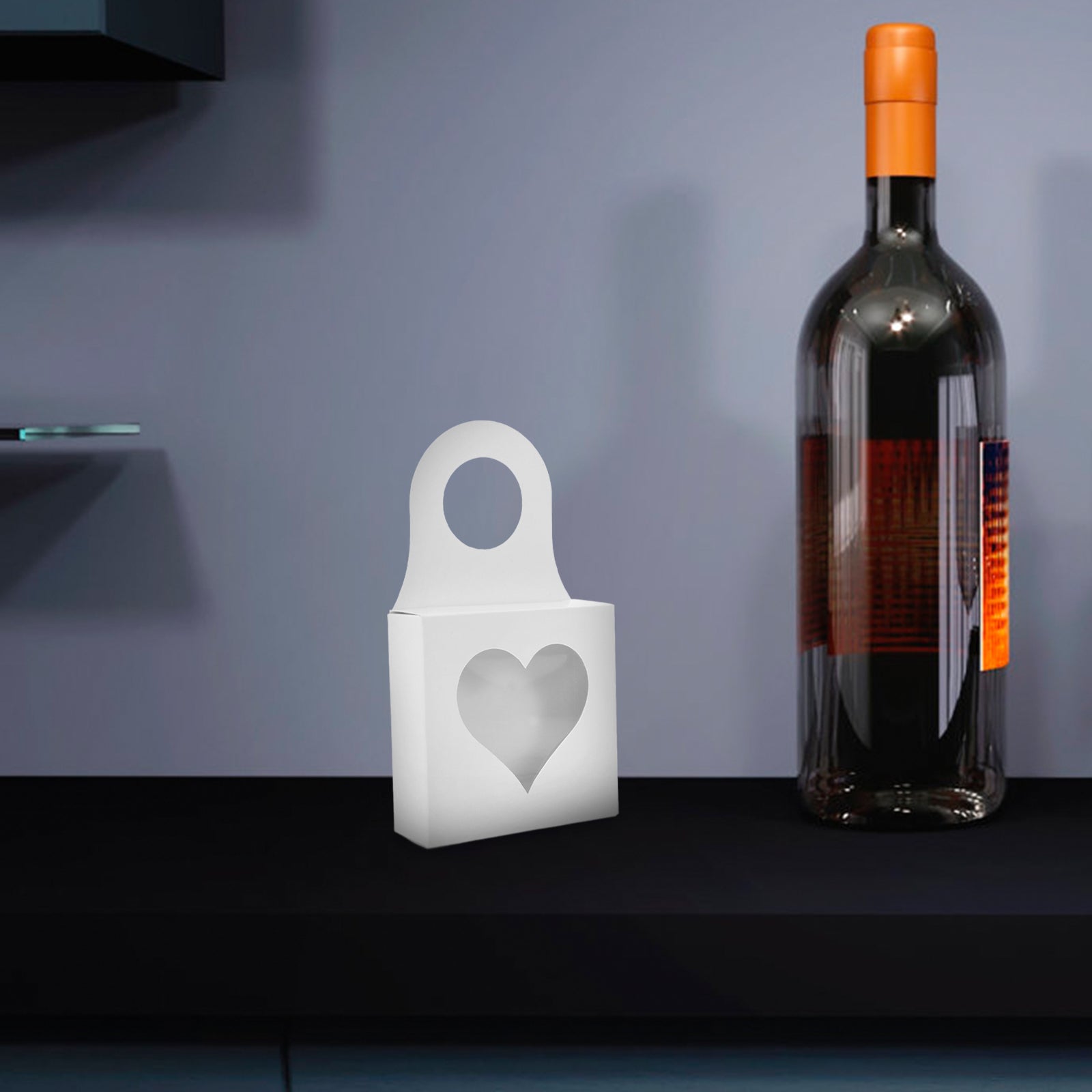 25 Pcs Storage Boxes with Lids Red Wine Bottle Hook Box 9.00X9.00X3.00CM White – Secure Lid Design with Functional, Easy-Use Details